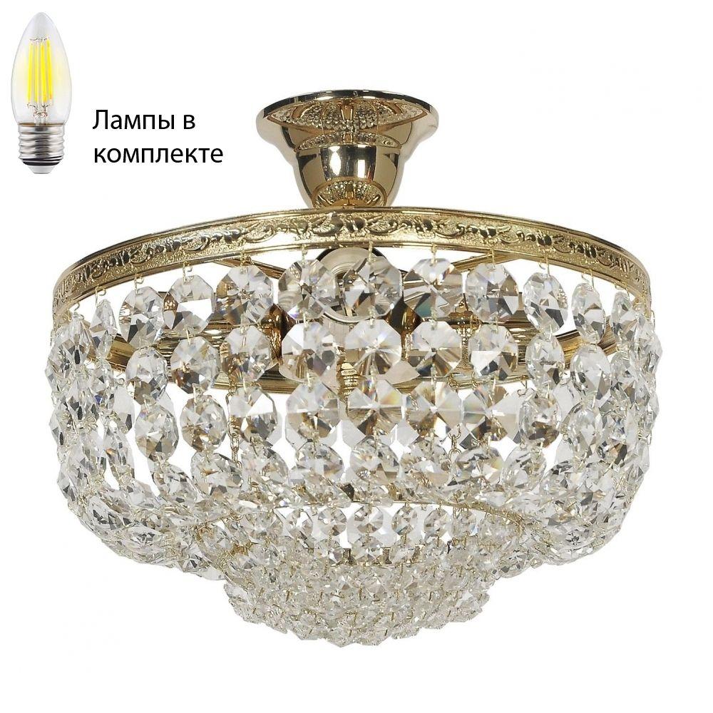 Потолочная люстра с лампочками Arti Lampadari Favola E 1.3.30.501 G+Lamps