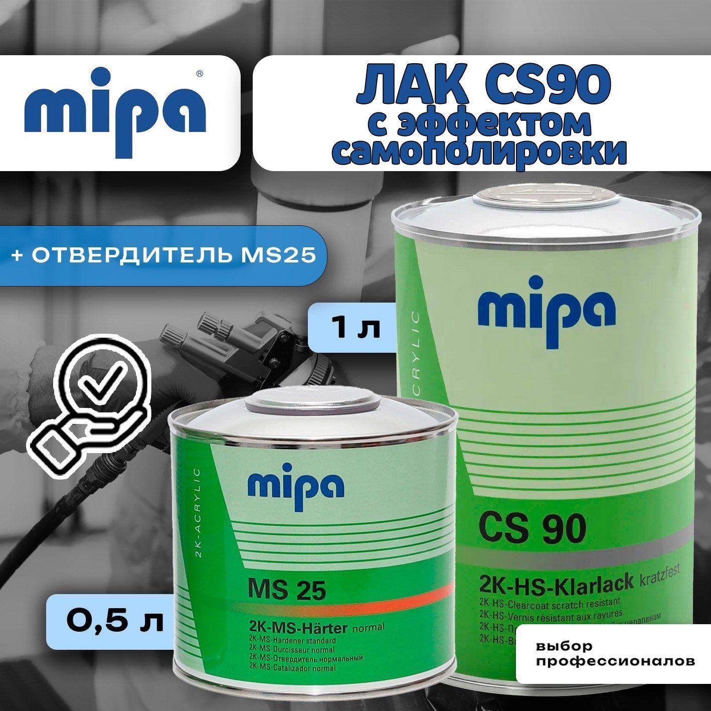 Лак CS90 mipa с эффектом самополировки 2K HS Klarlack 1.5л (комплект)