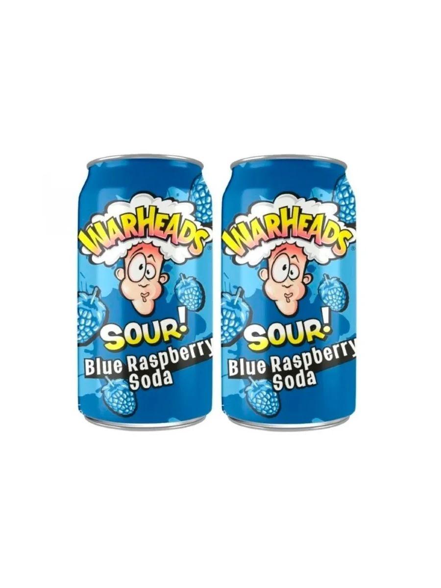 Газированный напиток Warheads Blue Rasberry Soda 355 мл х 2 шт