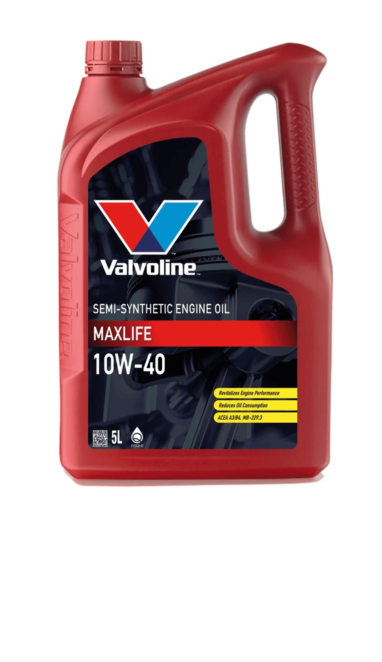 Valvoline MaxLife 10W-40 Масло моторное, Полусинтетическое, 5 л