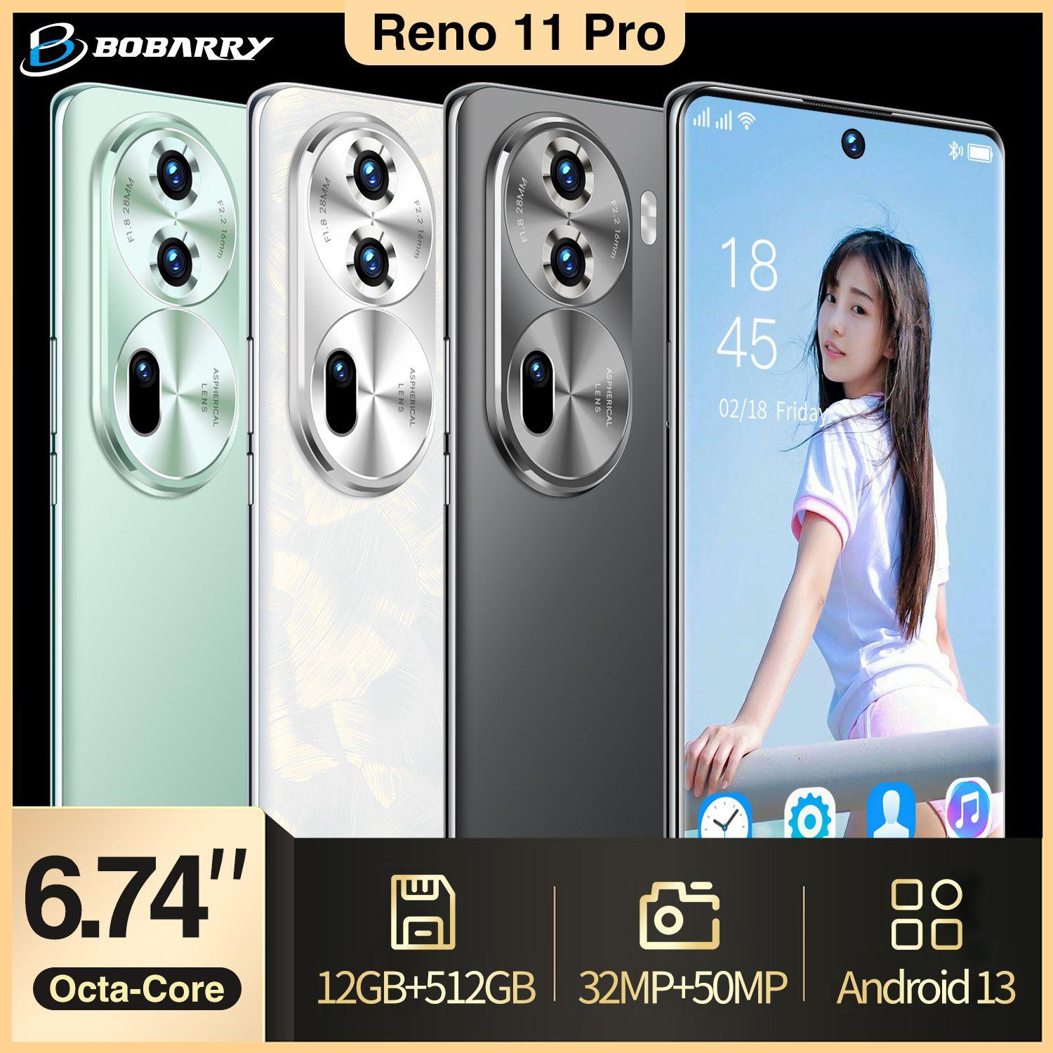 Bobarry Смартфон RENO11PRO EU 12/512 ГБ, черный