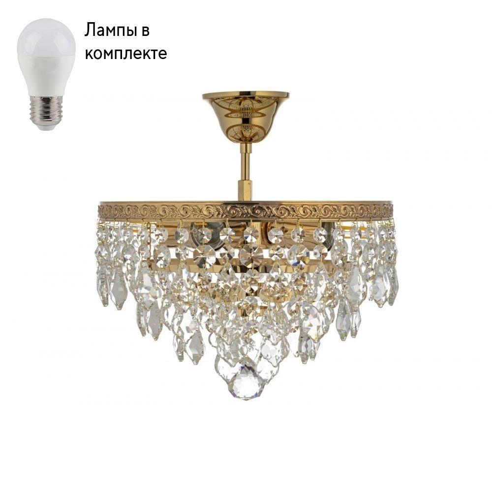 Люстра потолочная с Led лампочками в комплекте Arti Lampadari Castellana E 1.3.30.602 G+Lamps