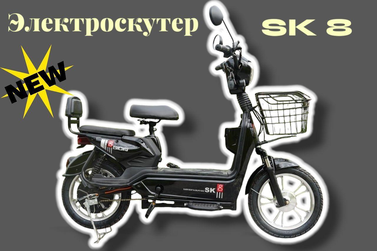 Электроскутер SK-8 600 Ватт 48V/23A, чёрный 7777