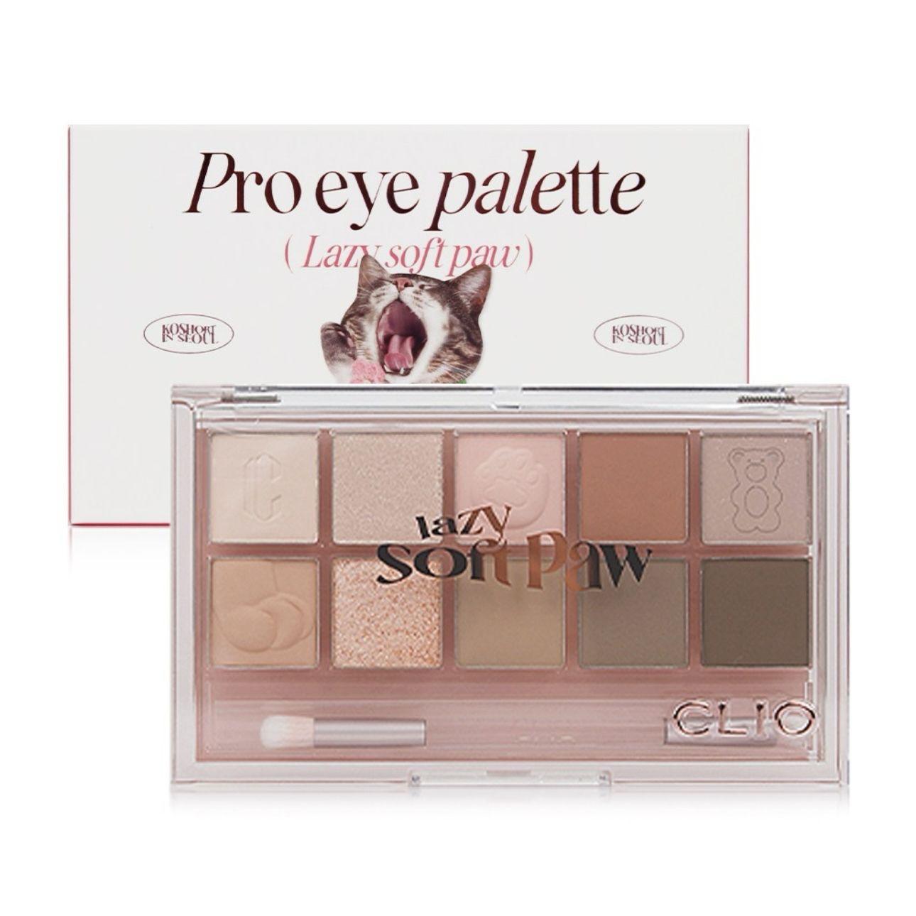 CLIO Lazy Soft Paw palette / Палетка теней для век Клио 10 оттенков ТОН 20. Южная Корея