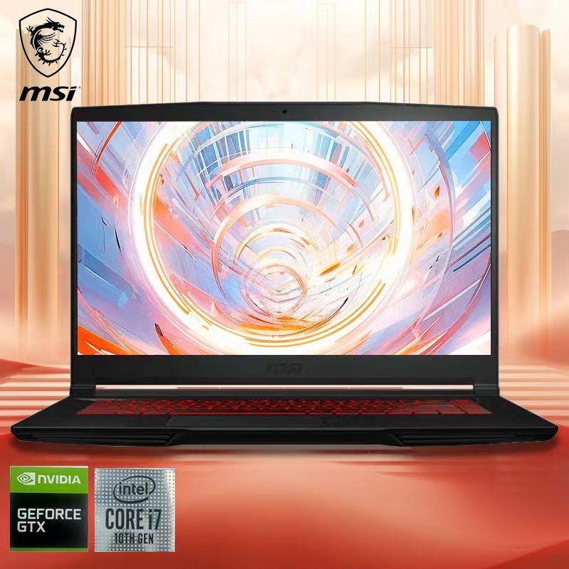 MSI GF63-15  Игровой ноутбук 15.6", Intel Core i7-10750H, RAM 16 ГБ, SSD 512 ГБ, NVIDIA GeForce GTX 1650 (4 Гб), Windows Pro, черный, Русская раскладка