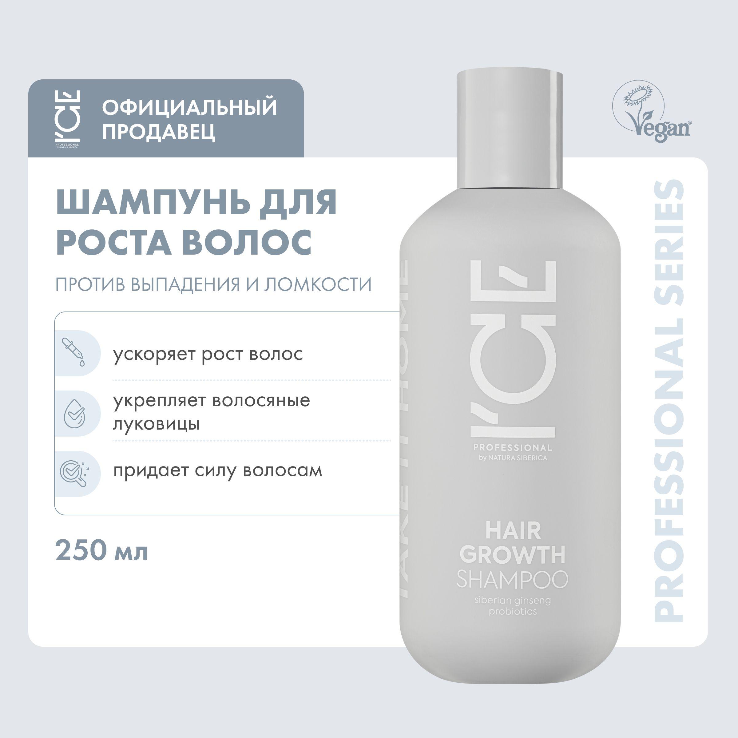 Шампунь ICE by NATURA SIBERICA Take it home Стимулирующий рост волос Hair Growth, 250 мл