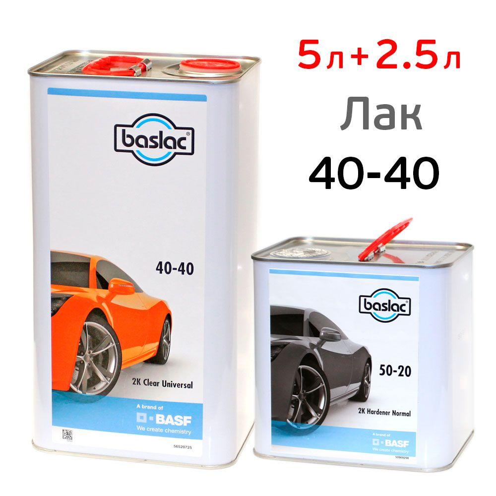 Лак Baslac 40-40 HS 2:1 (5л+2,5л) КОМПЛЕКТ с отвердителем 50-20