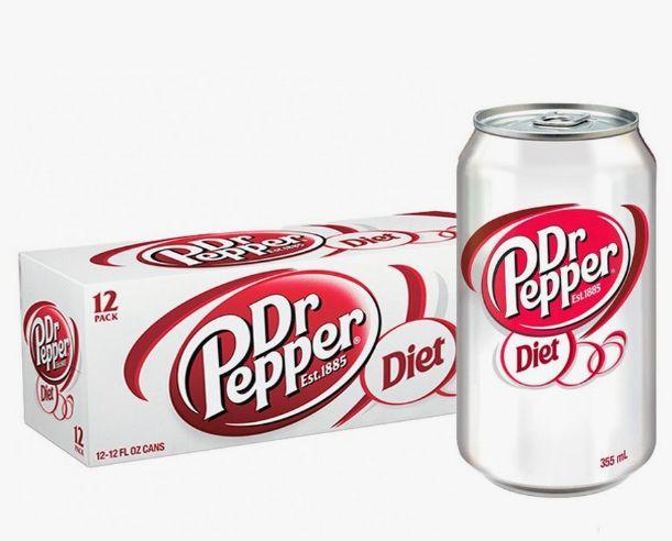 Газированный напиток Dr Pepper Diet Без Сахара США, 355 мл 12шт