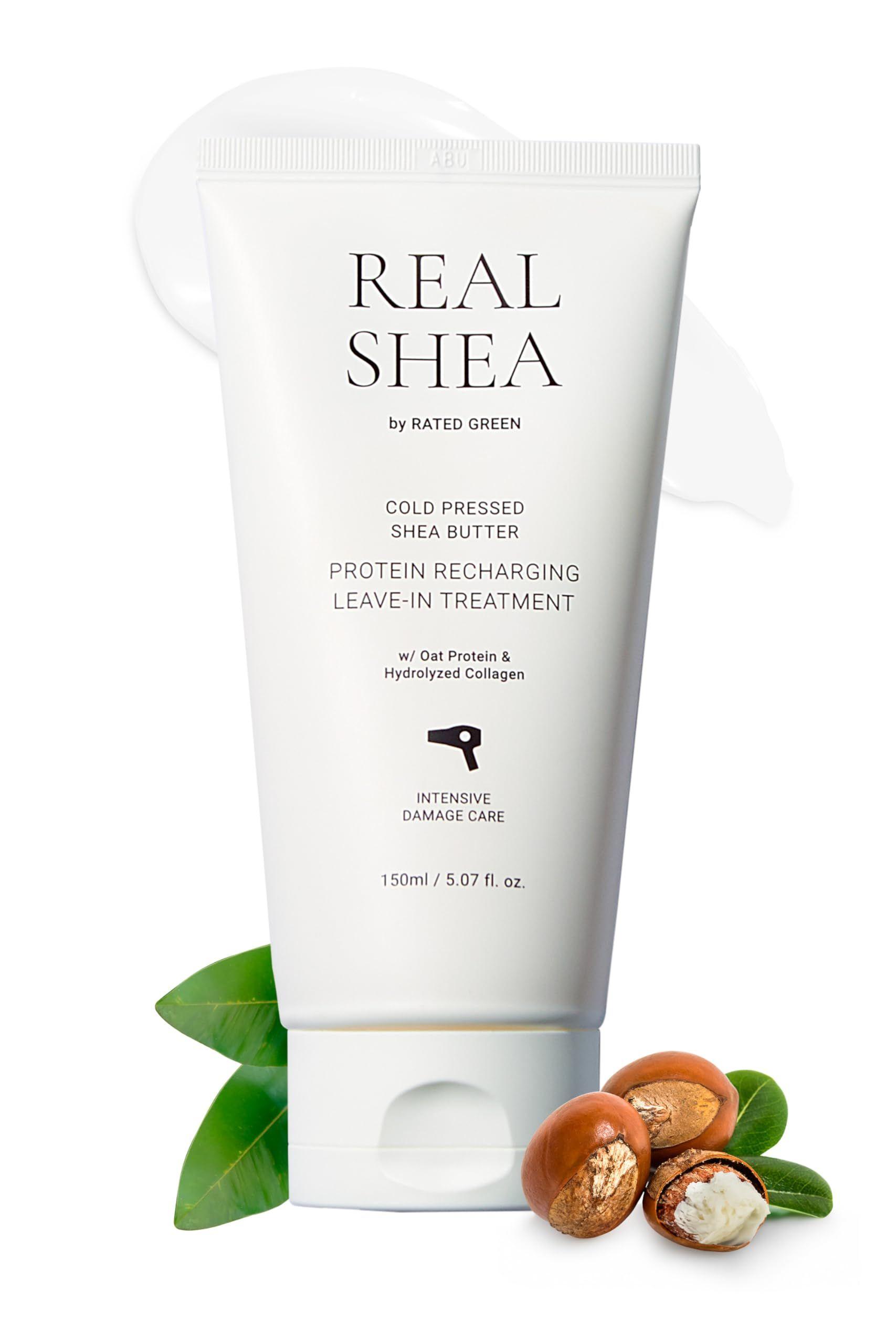 RATED GREEN Восстанавливающий крем для волос с маслом ши REAL SHEA Protein Recharging Leave in Treatment, 150мл