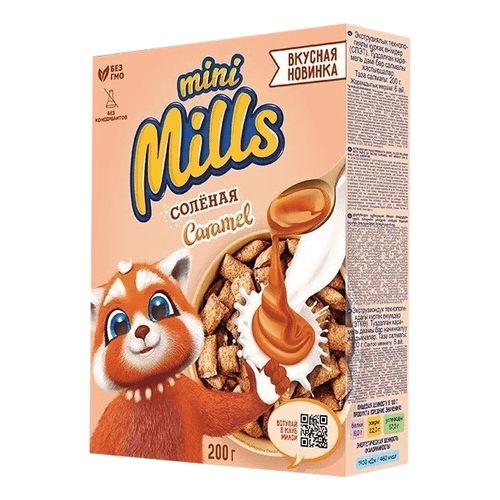 Подушечки Mini Mills с начинкой со вкусом солёной карамели, 200г