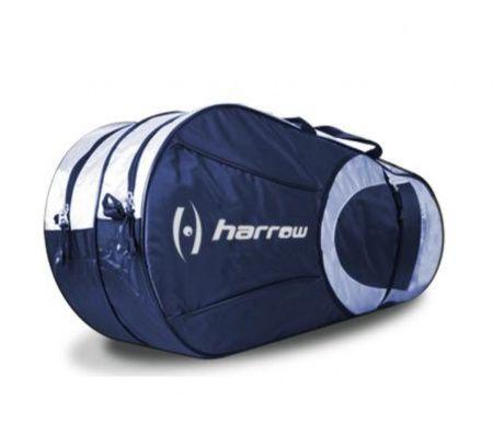 Harrow | Сумка для сквоша 6 Racquet Bag, with Shoulder Straps, Navy/White