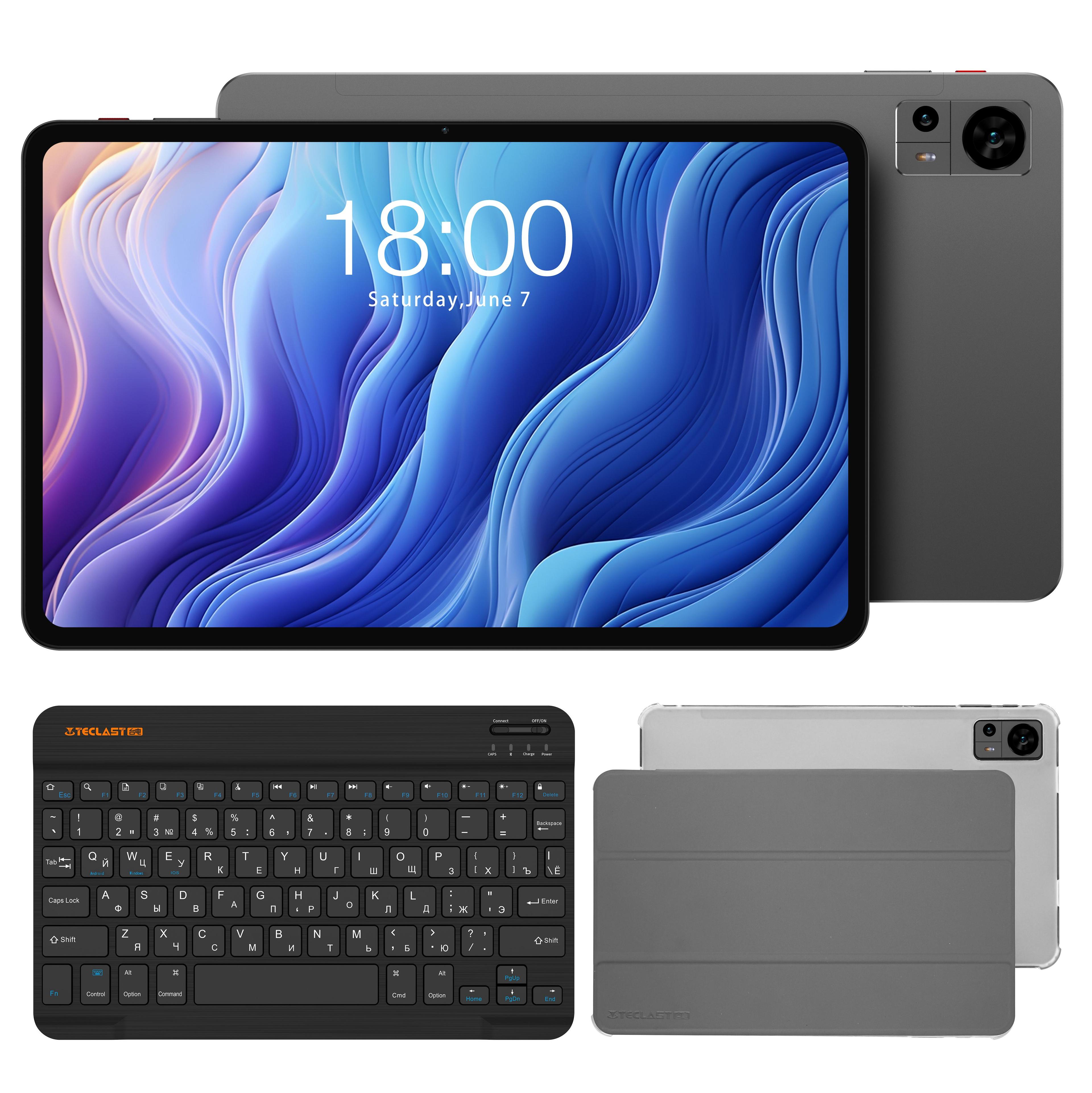 Teclast | Teclast Планшет T60 90 Гц Premium Set с чехлом и клавиатурой, 11.97" 8 ГБ/256 ГБ, серый металлик, серый