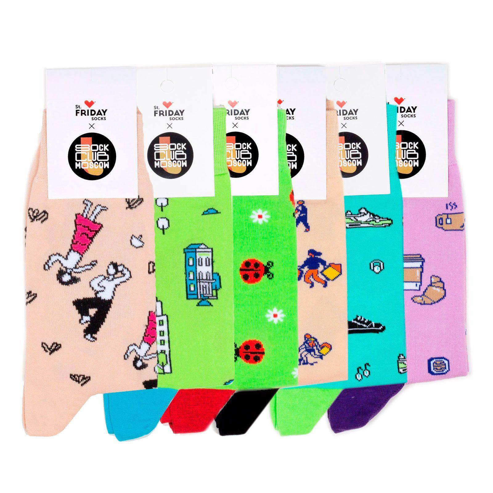 Комплект носков St. Friday Socks Большие покупки, 6 пар