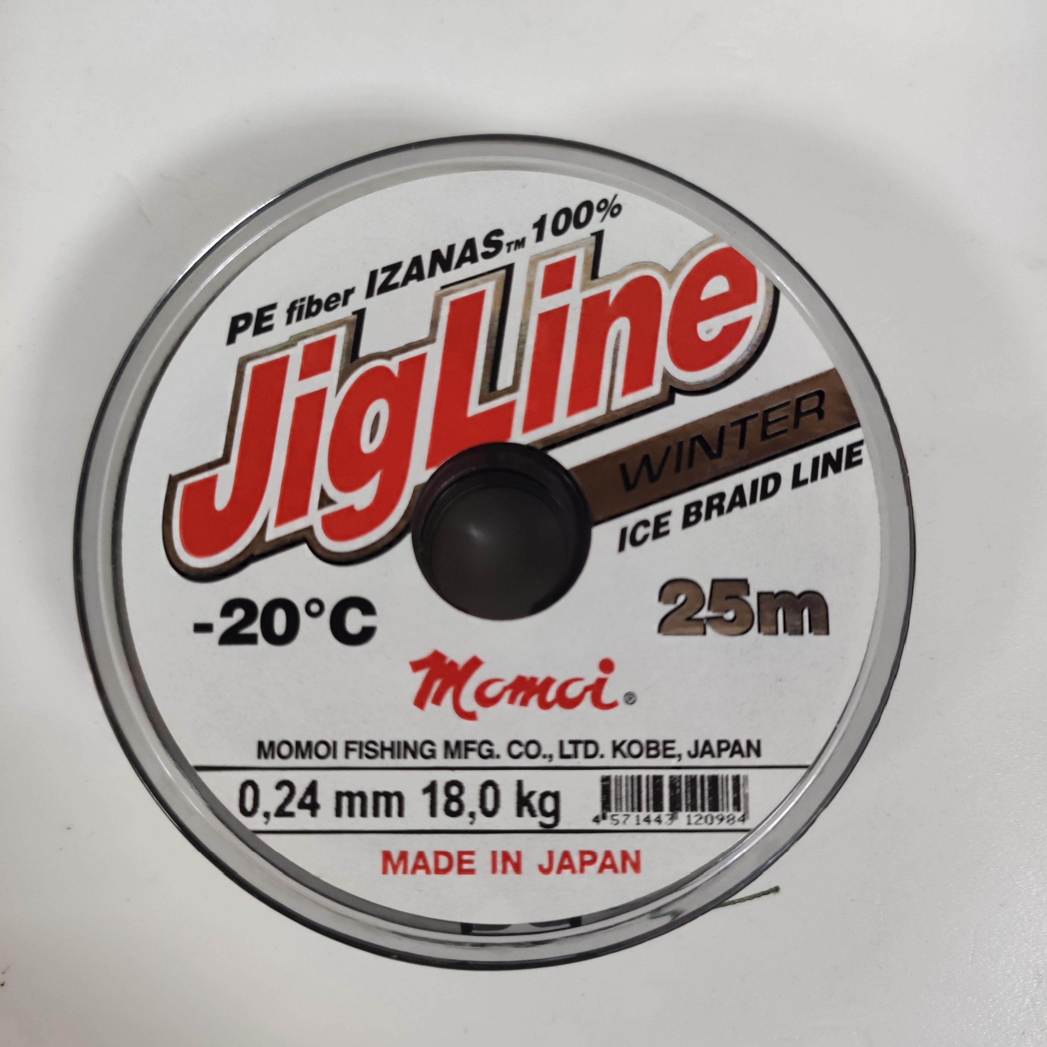 Шнур JigLine ICE Winter PE 0,24 мм, 18,0 кг, 25 м, хаки