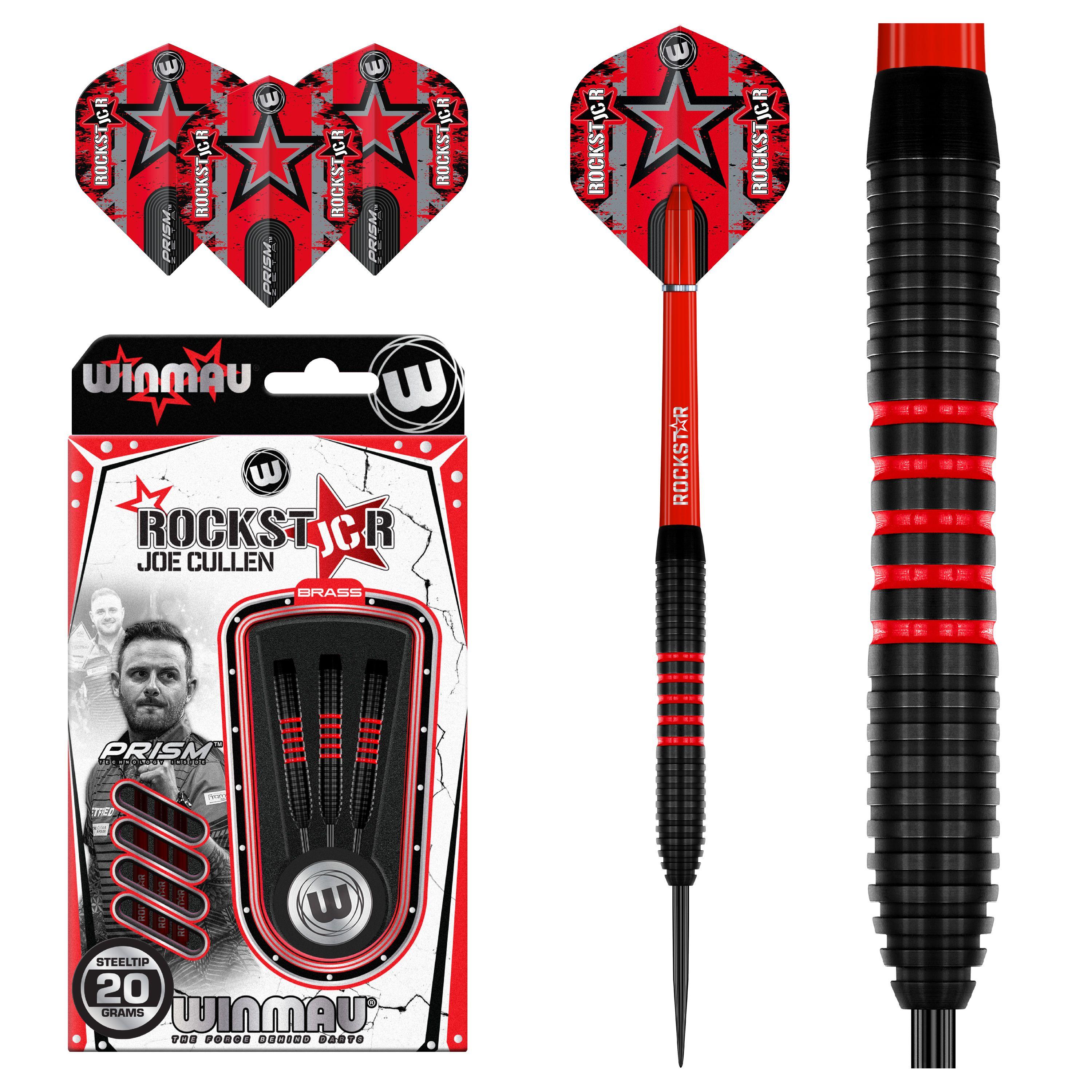 Дротики 20гр Winmau Joe Cullen Brass steeltip. Для игры в Дартс.