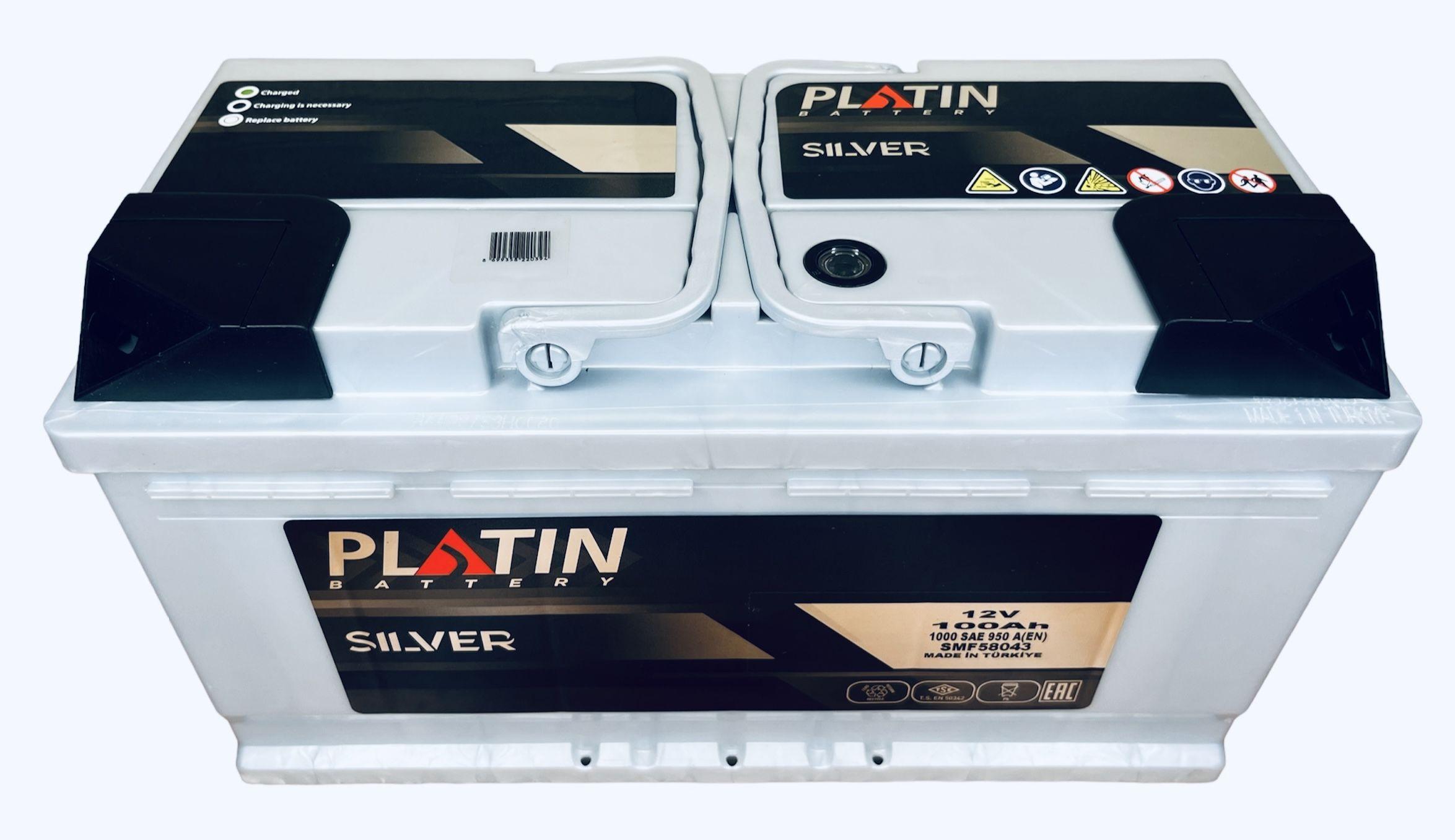 PLATIN | Аккумулятор автомобильный Platin Silver 100 Ач 950 A о.п. SMF L5 353х175х190 95 ач