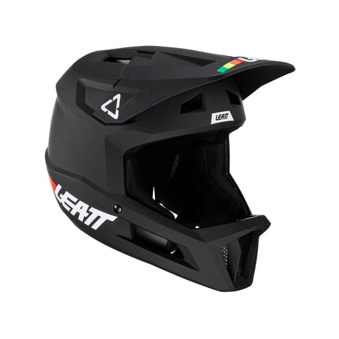 Шлем велосипедный Leatt MTB Gravity 1.0 Junior (2023-2024), размер - XXS (51-52см), черный (Black)