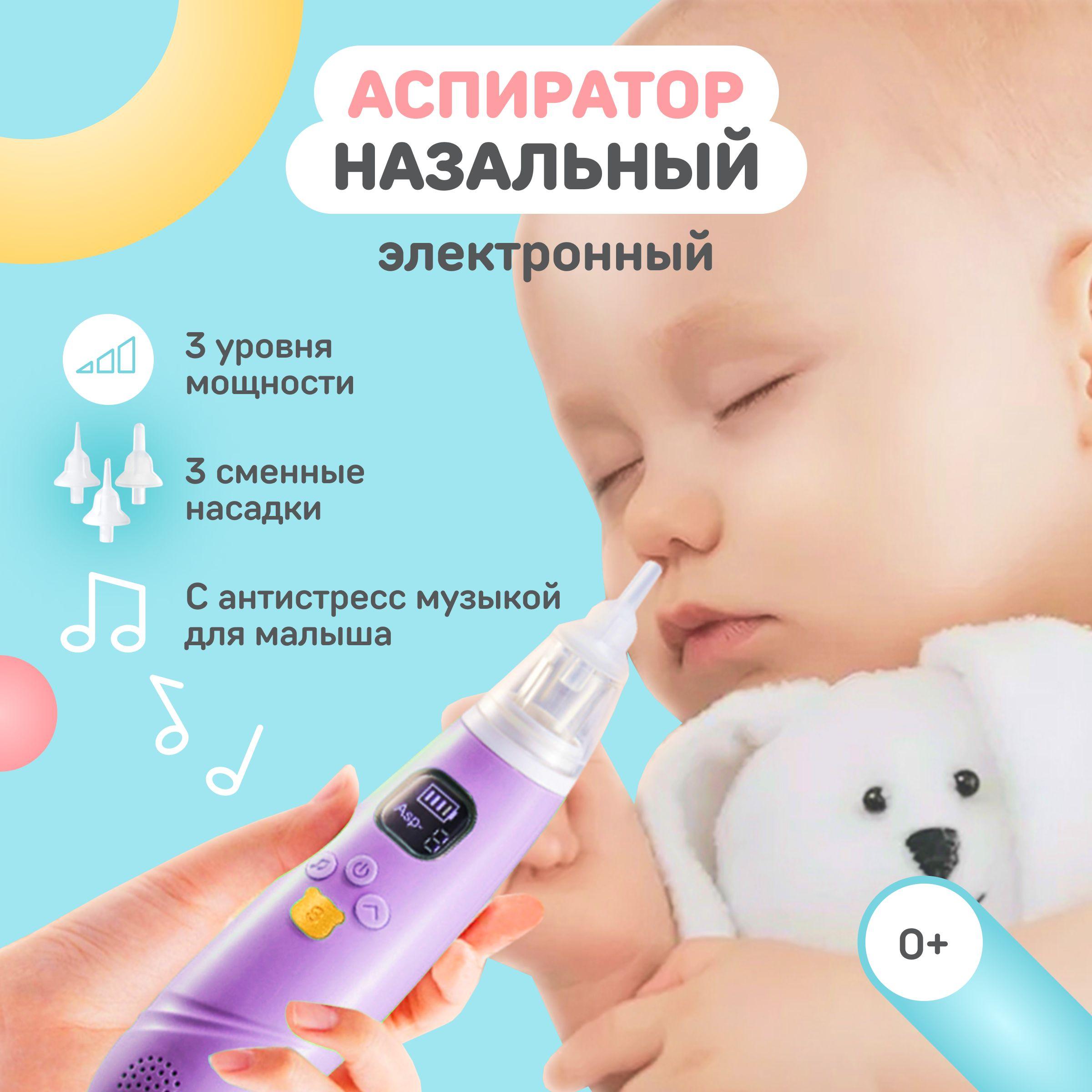 SMART MOM | SMART MOM / Аспиратор для новорожденных назальный / соплеотсос электрический детский для промывания носа и для удаления слизи