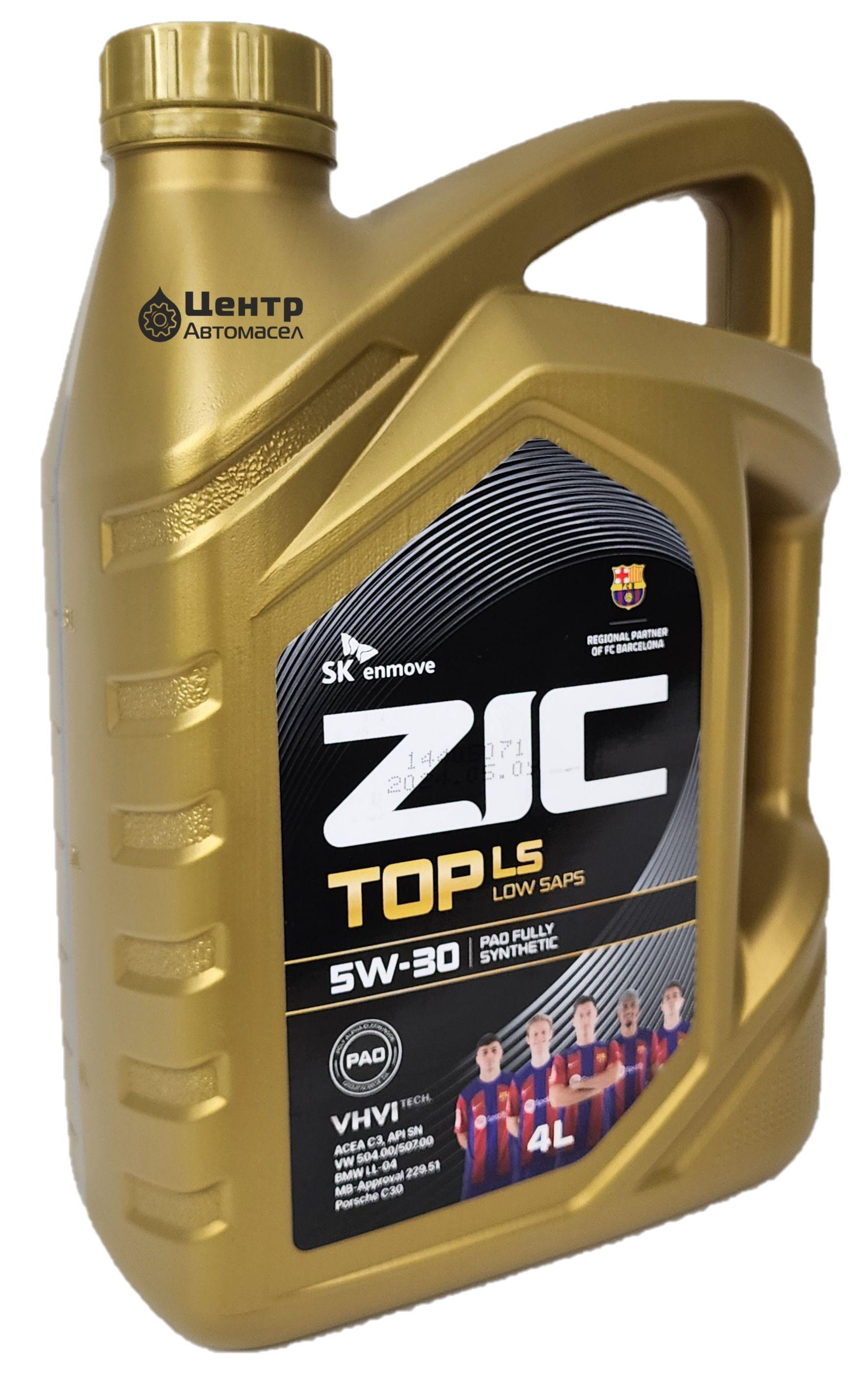 ZIC TOP LS 5W-30 Масло моторное, Синтетическое, 4 л