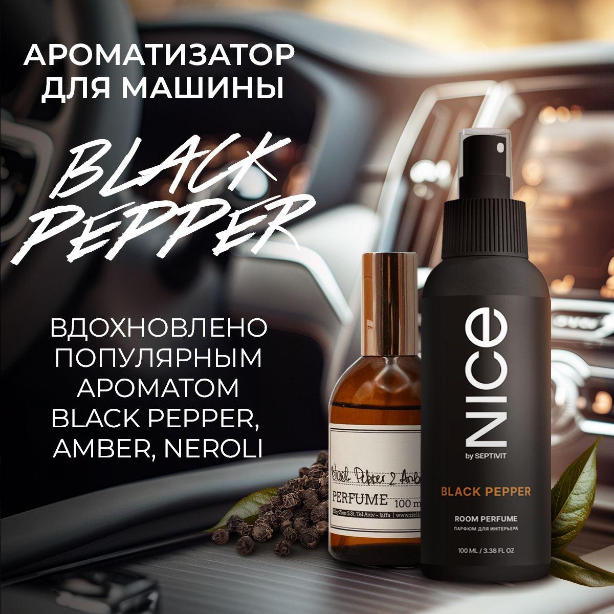 Ароматизатор для автомобиля парфюмированный Black Pepper 100 мл NICE