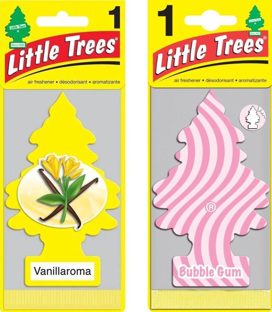 Astela Mebel | Освежитель воздуха "Vanilla" Ваниль + Bubblegum в подарок Car-Freshner Little Trees