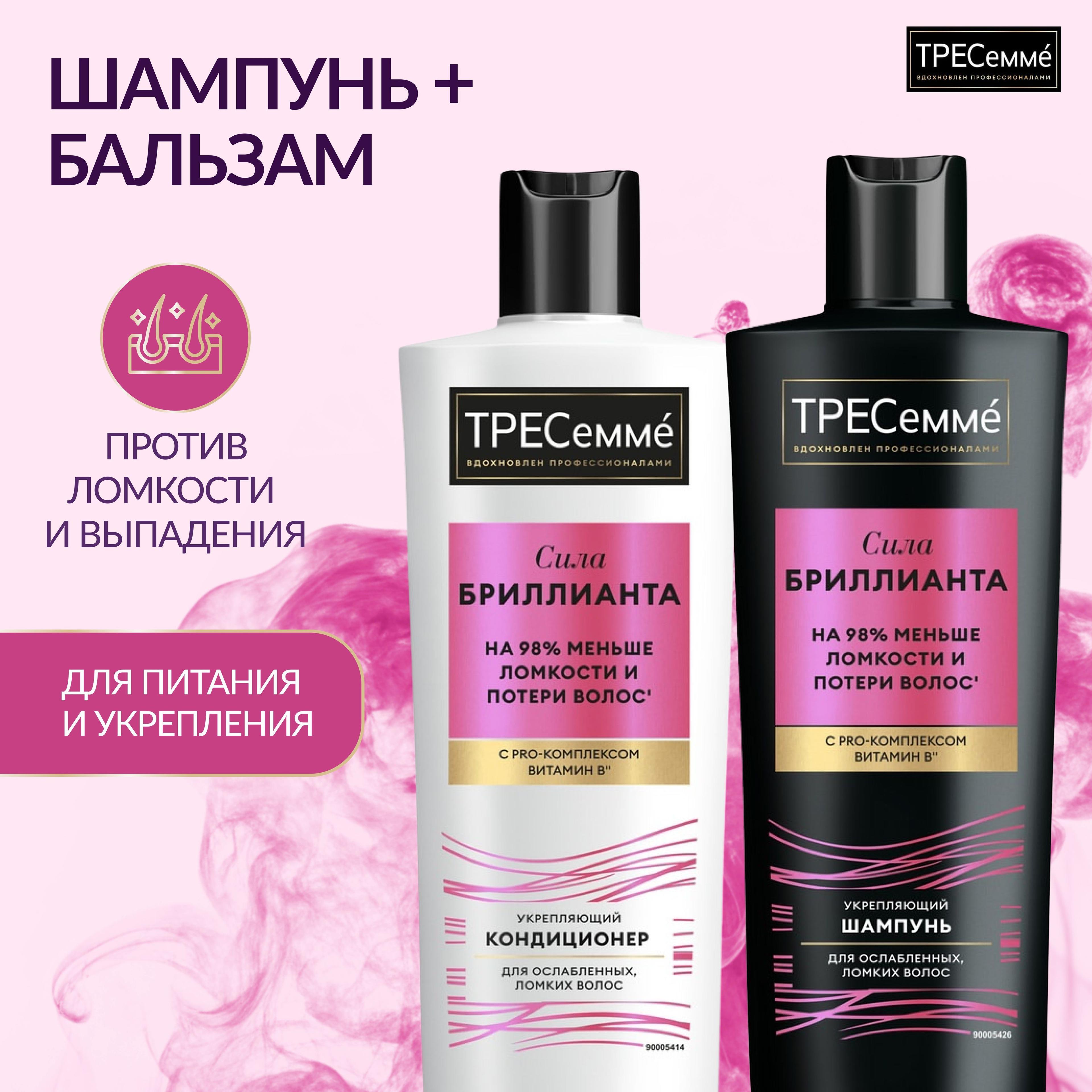 TRESemme Набор шампунь и бальзам для волос от выпадения и против ломкости женский профессиональный