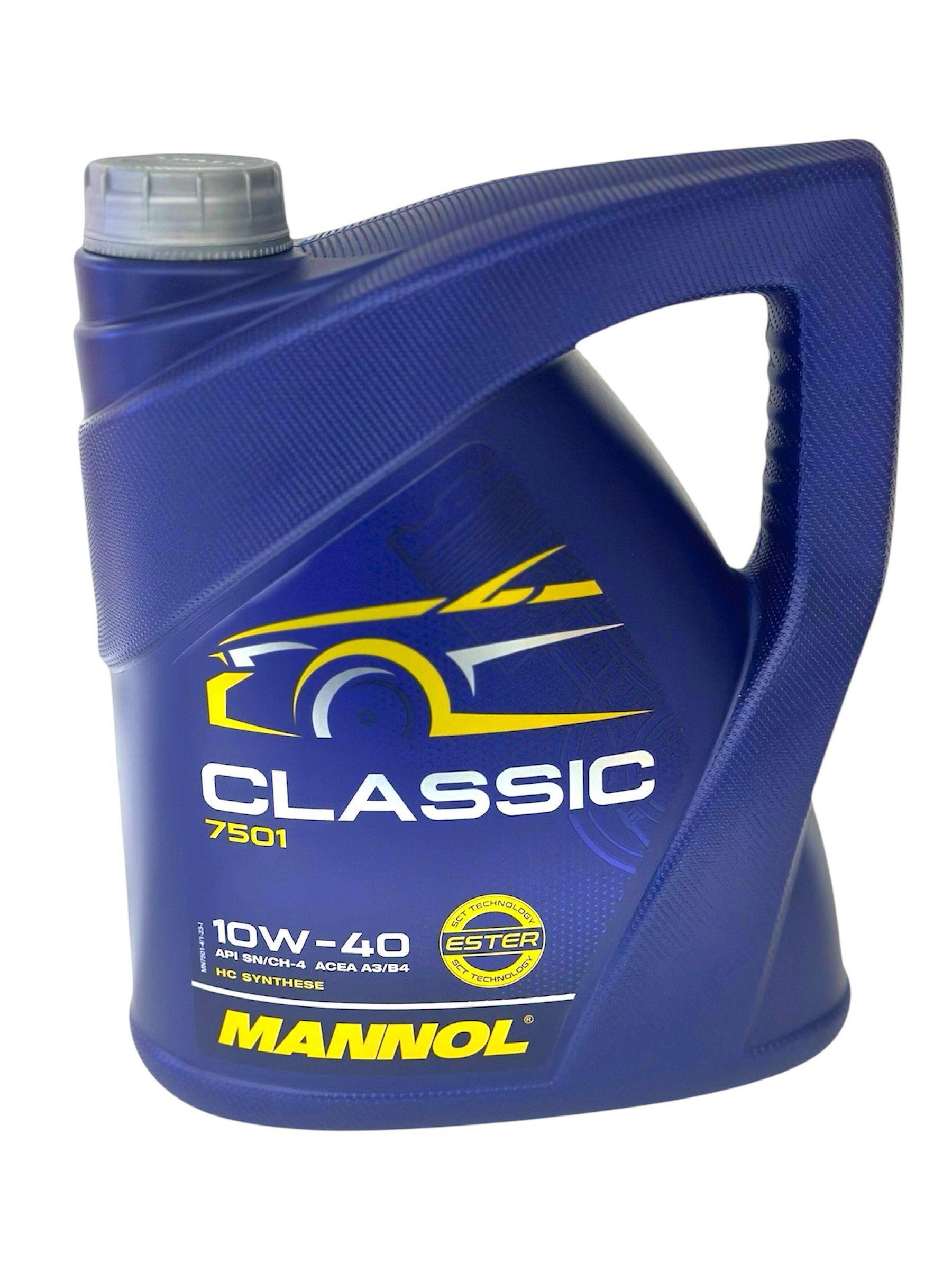 MANNOL 10W-40 Масло моторное, Полусинтетическое, 4 л