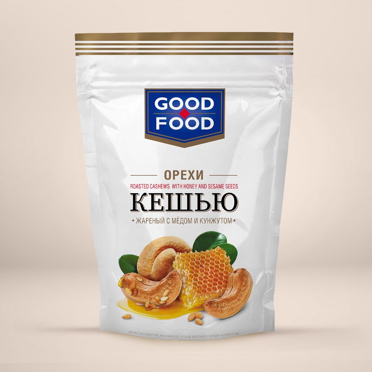 Жареный кешью с медом и кунжутом GOOD FOOD 130 г