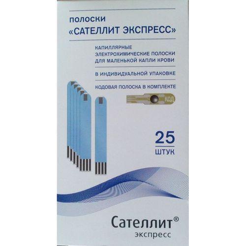 Тест-полоски Сателлит Экспресс ПКГ-03 N25