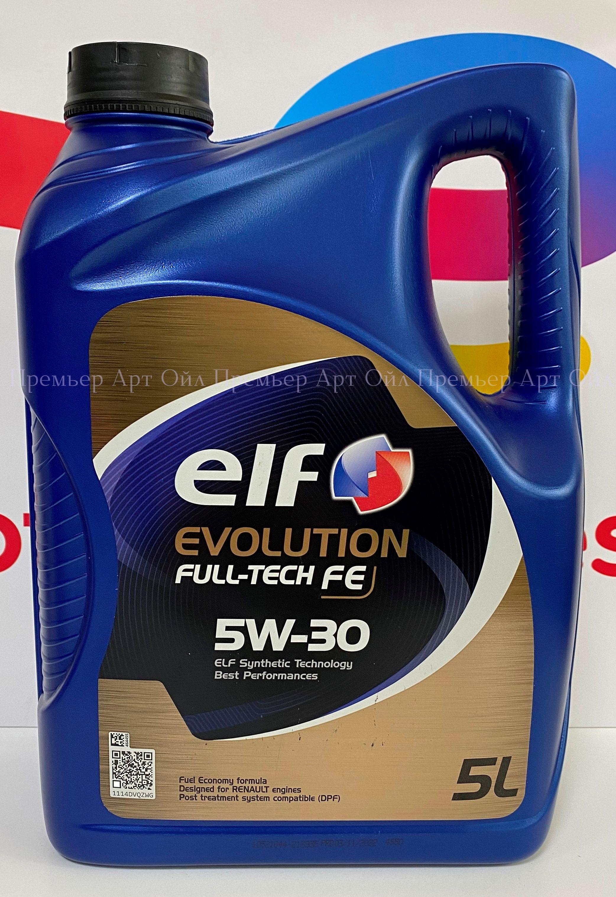 ELF evolution full-tech fe 5W-30 Масло моторное, Синтетическое, 5 л