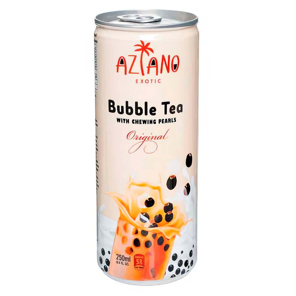 Чай молочный Aziano Bubble tea Классический с шариками из конжака, 250мл