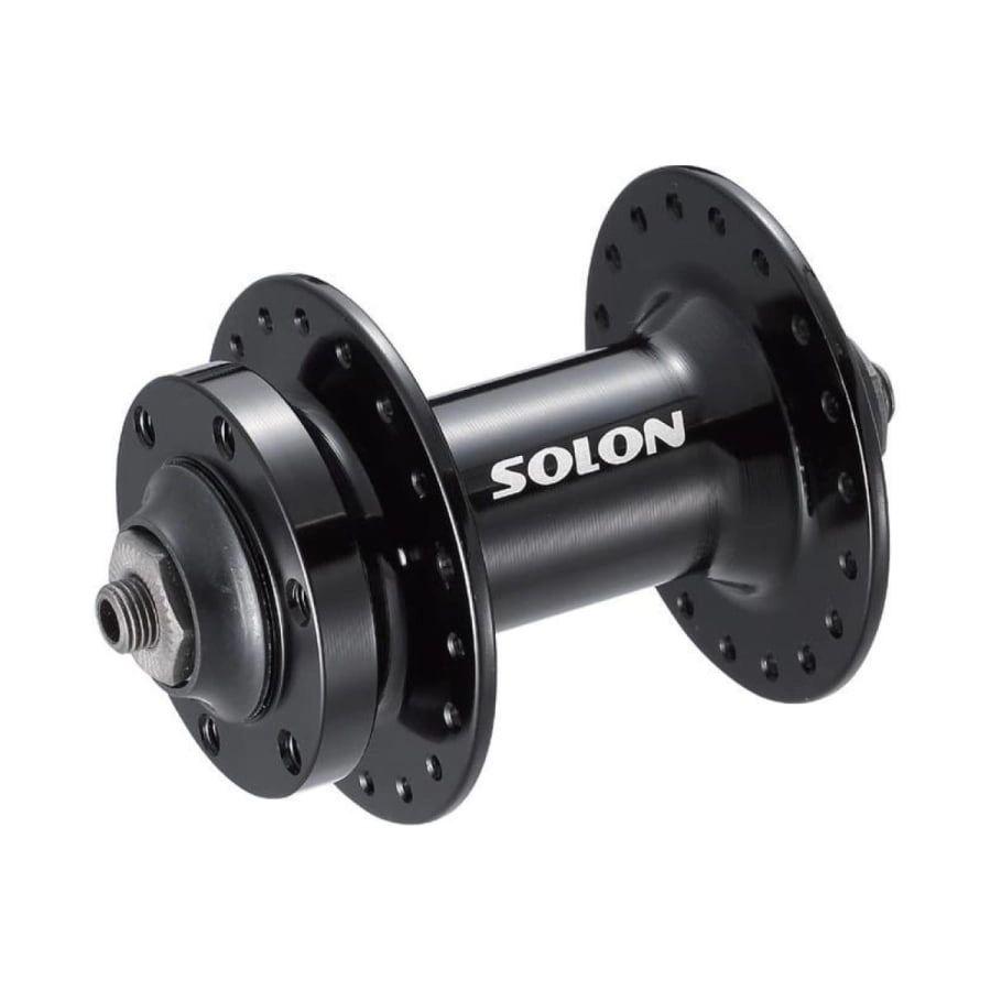 Втулка передняя Solon DH802F 36H disc M9*100mm эксцент.,черная