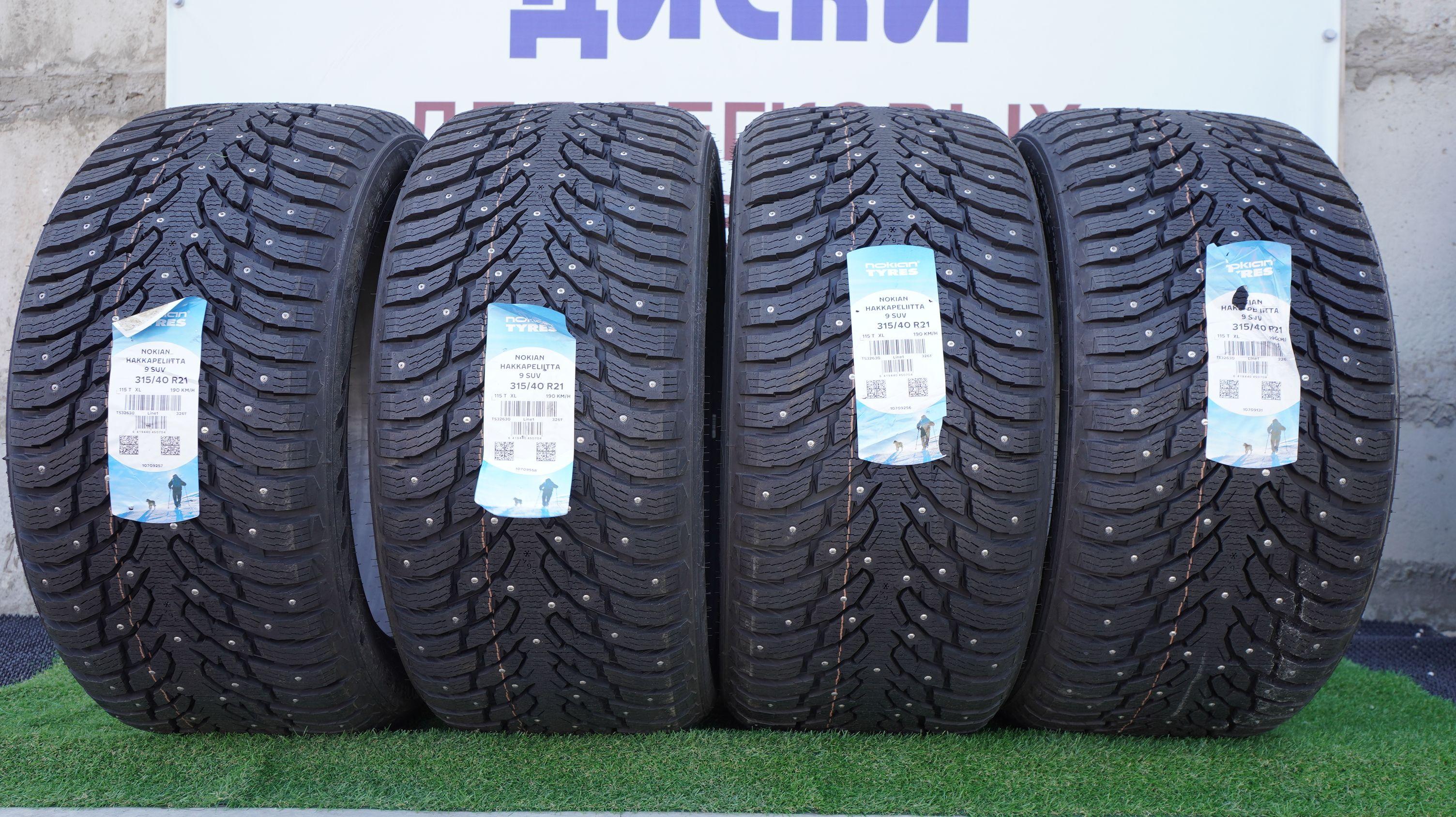 Nokian Hakkapeliitta 9 SUV Шины  зимние 315/40  R21 115T Шипованные