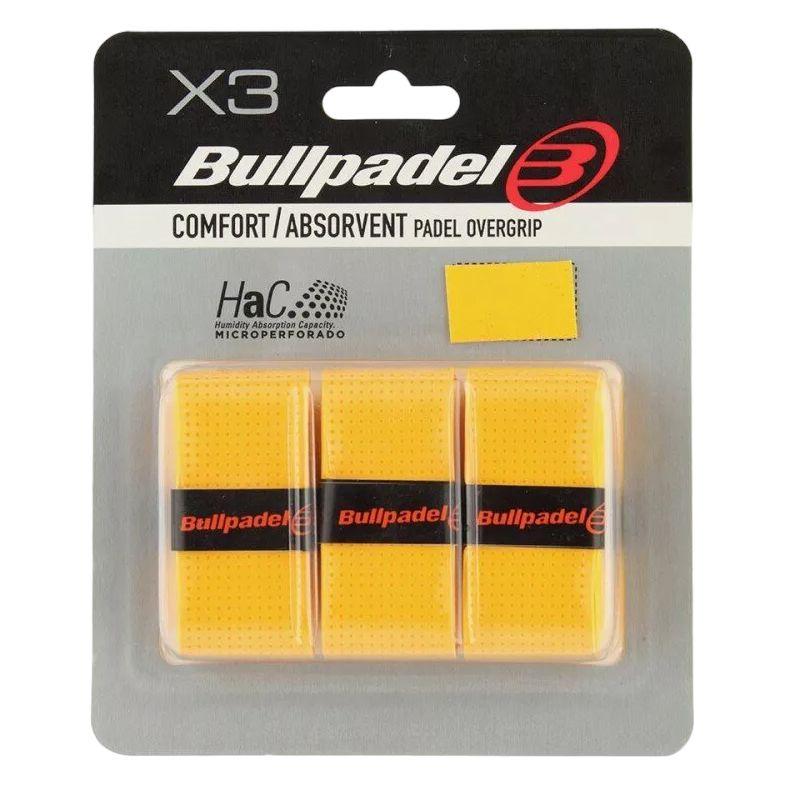 Bullpadel | Обмотка для ручки Bullpadel Overgrip Comfort Absorvent х3, Yellow