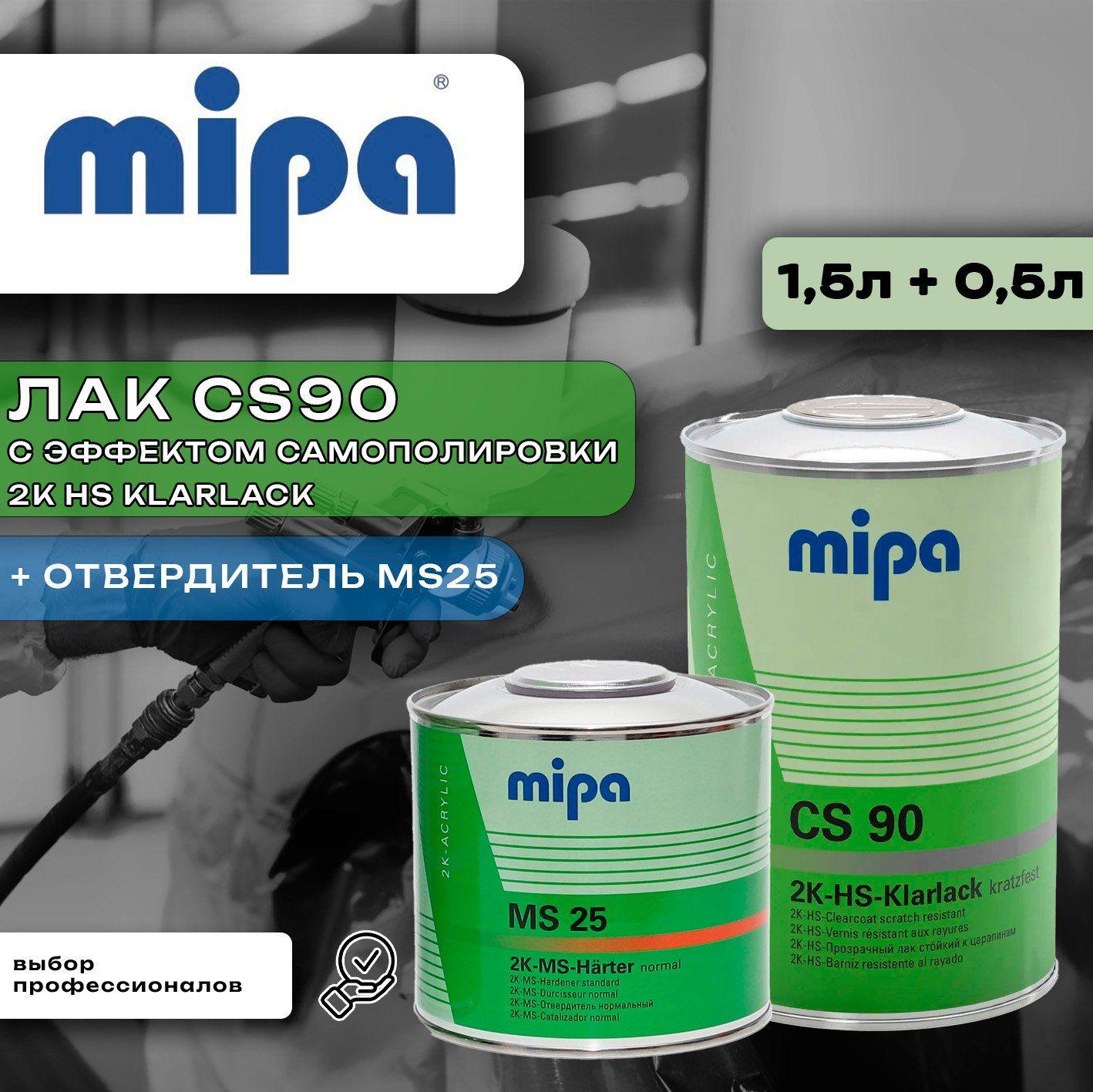 Лак CS90 mipa с эффектом самополировки 2K HS Klarlack 1.5л (комплект)