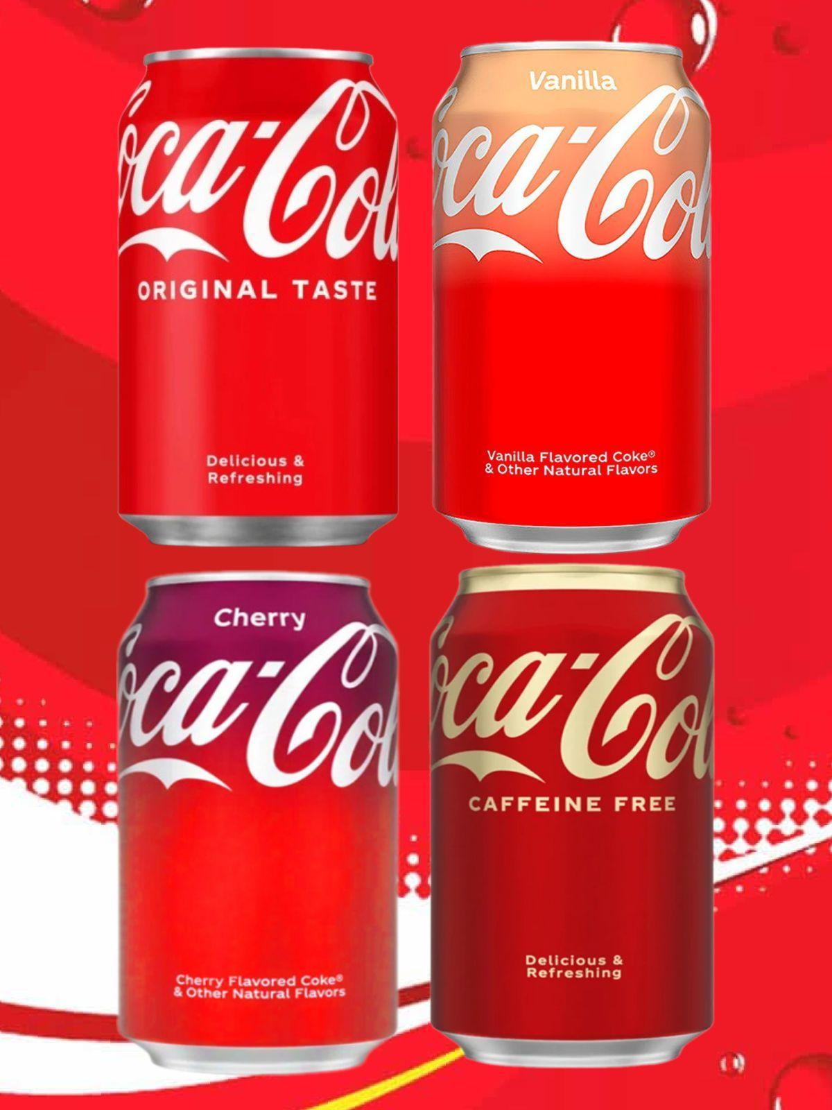 Напиток газированный Coca-Cola / Кока-Кола ассорти вкусов, 4 x 355 мл.