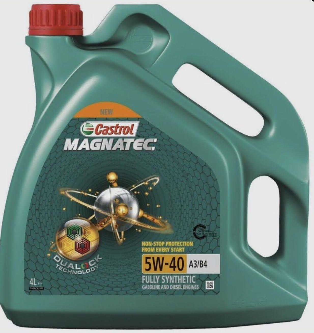 Castrol MAGNATEC A3/B4 5W-40 Масло моторное, Синтетическое, 4 л