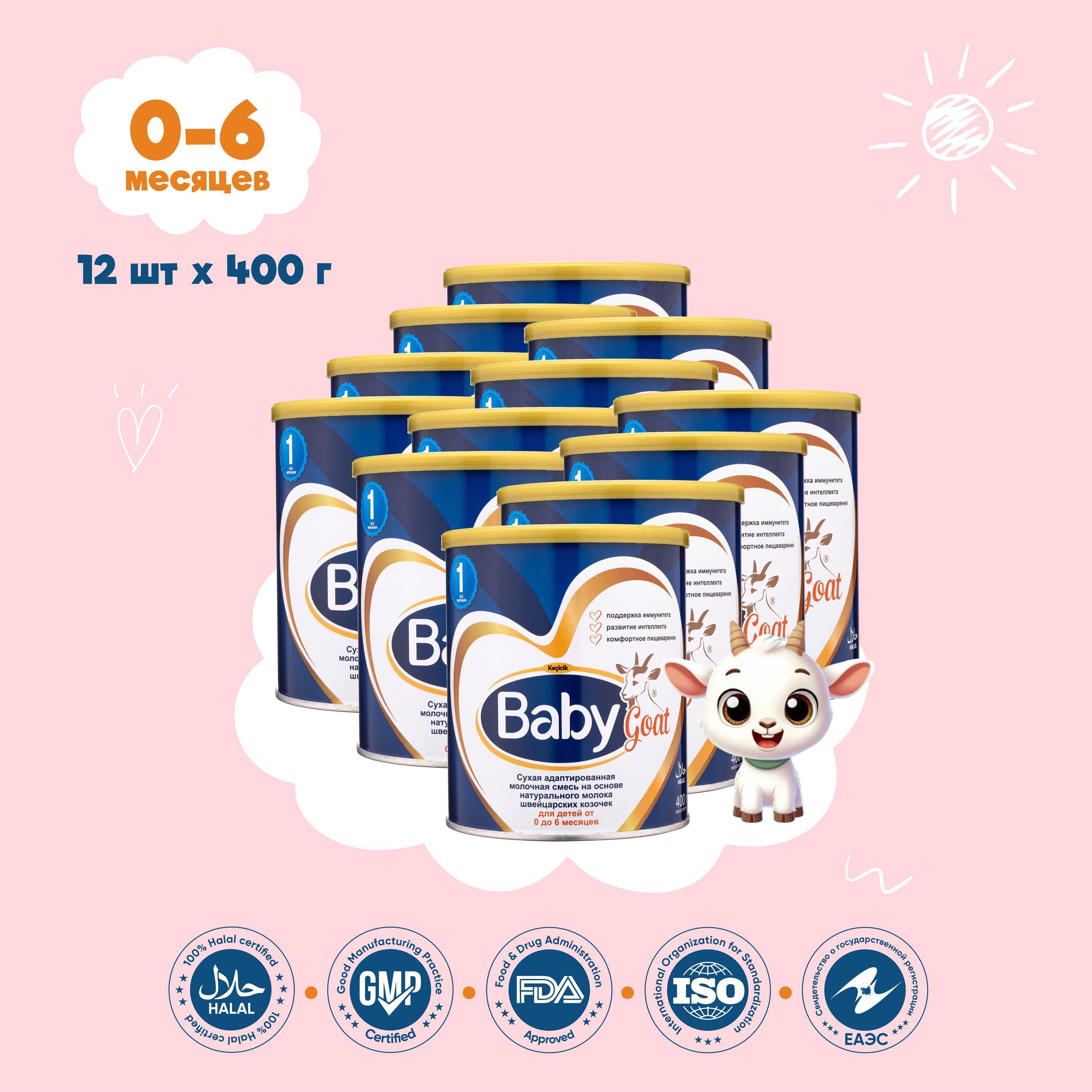 Baby Goat Молочная смесь 1 (с рождения) 4800г. 12шт.