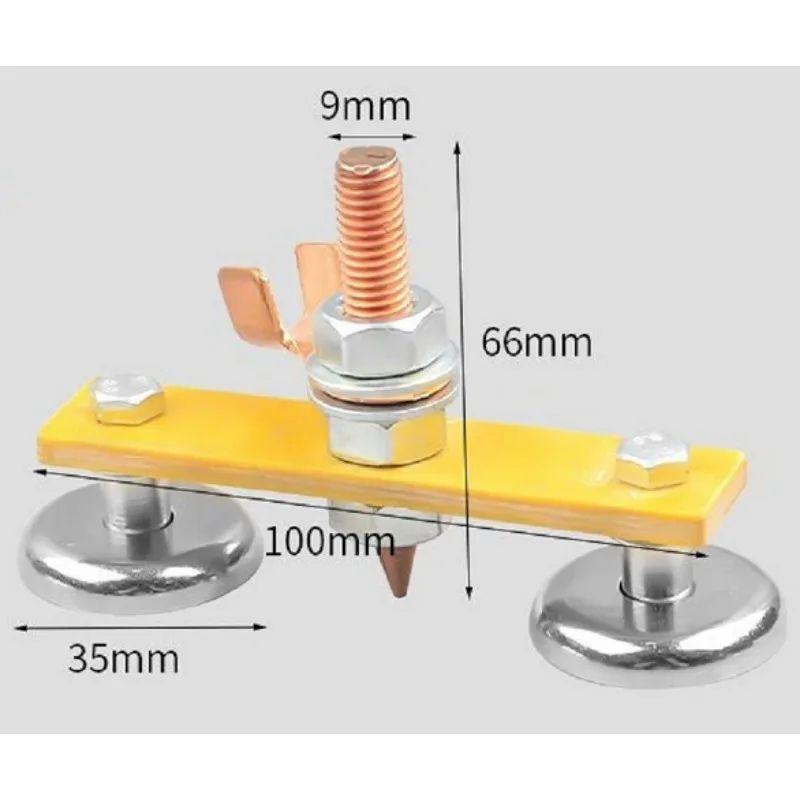 Клемма магнитная для сварки/ держатель заземления / масса сварочная, двойная