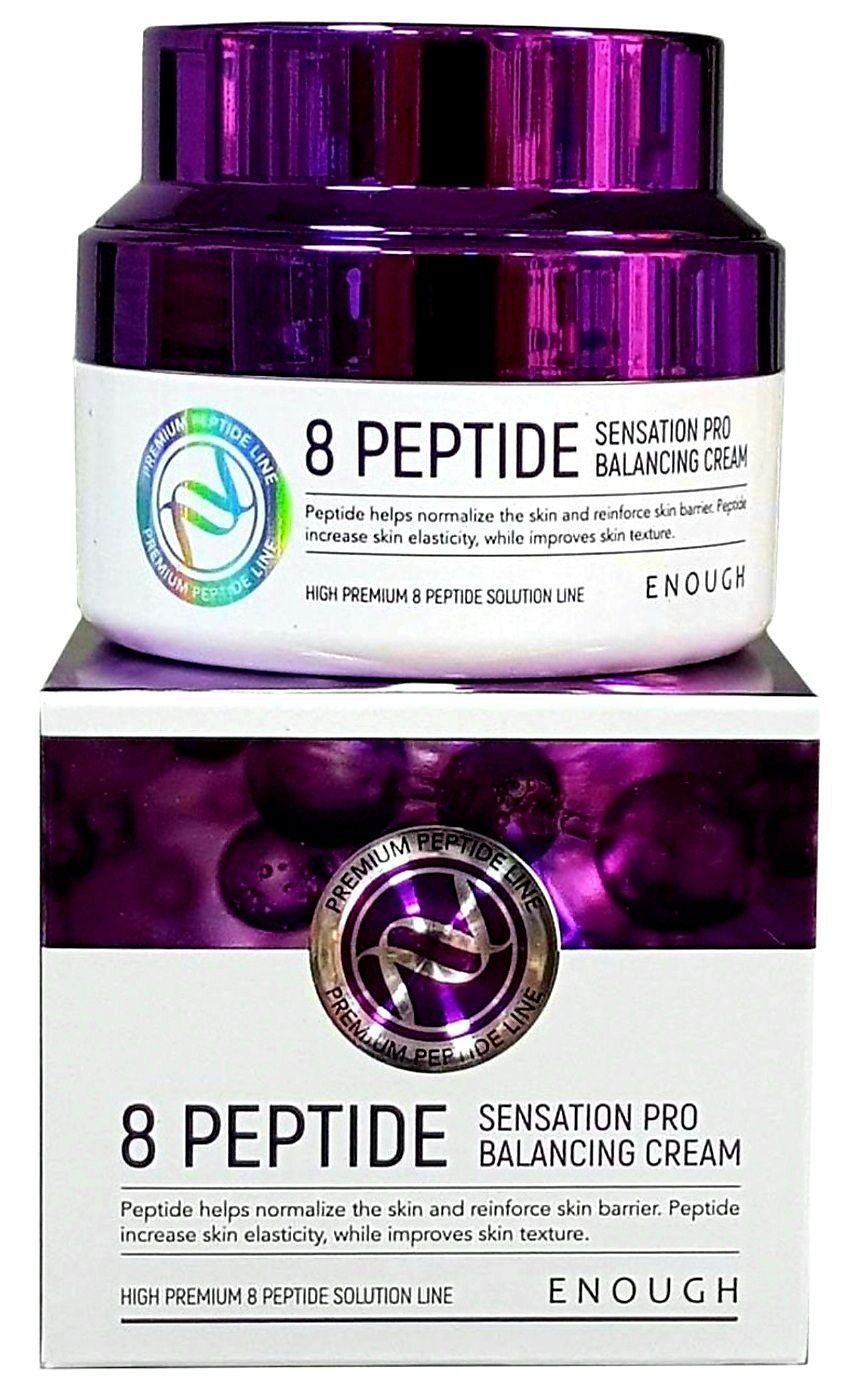 ENOUGH Восстанавливающий крем с пептидами 8 Peptide Sensation Pro Balancing Cream, 50 мл.