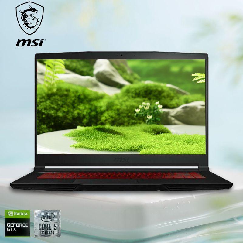 MSI GF63-15  Игровой ноутбук 15.6", Intel Core i5-10200H, RAM 16 ГБ, SSD 512 ГБ, NVIDIA GeForce GTX 1650 (4 Гб), Windows Pro, черный, Русская раскладка