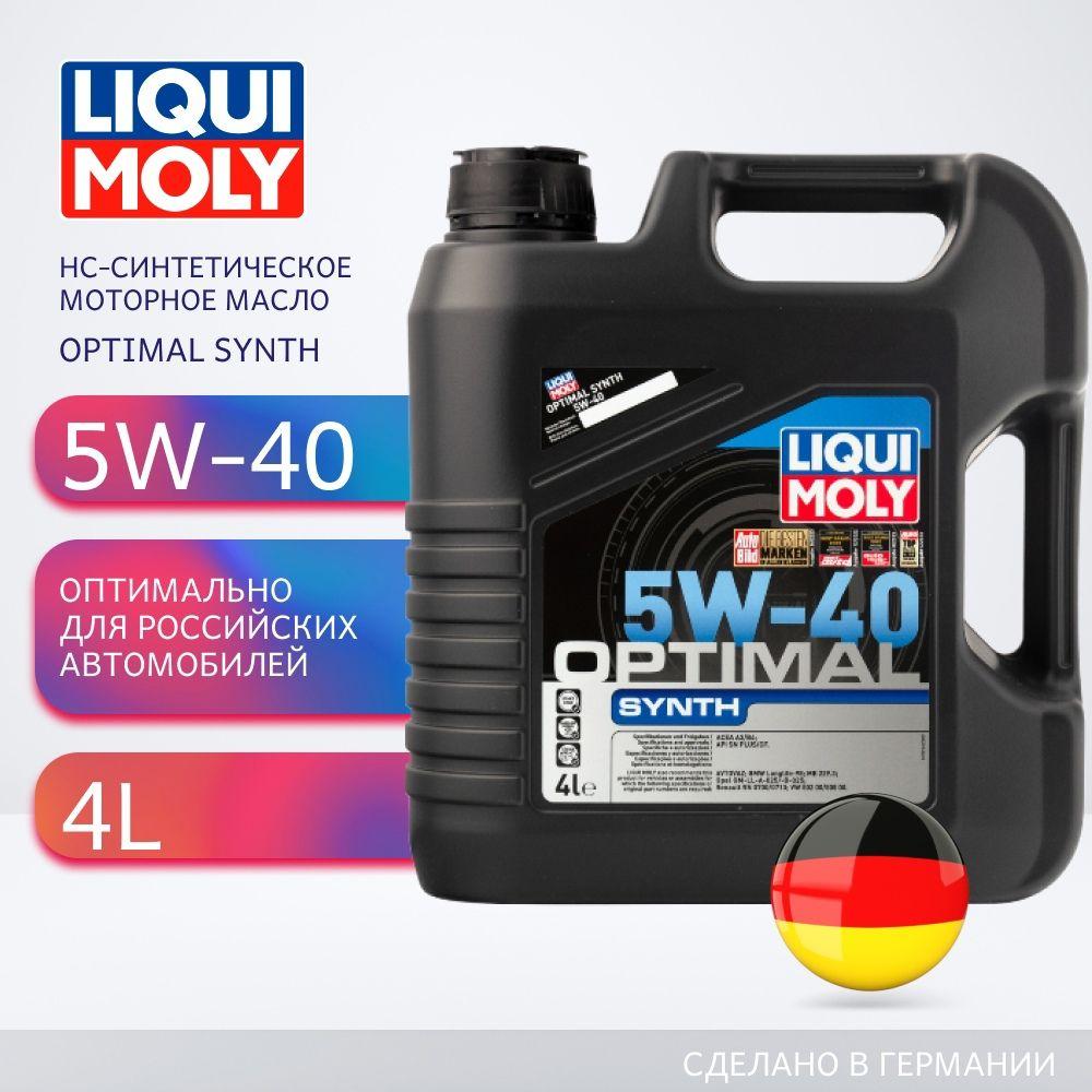 Liqui Moly OPTIMAL SYNTH 5W-40 Масло моторное, Синтетическое, 4 л