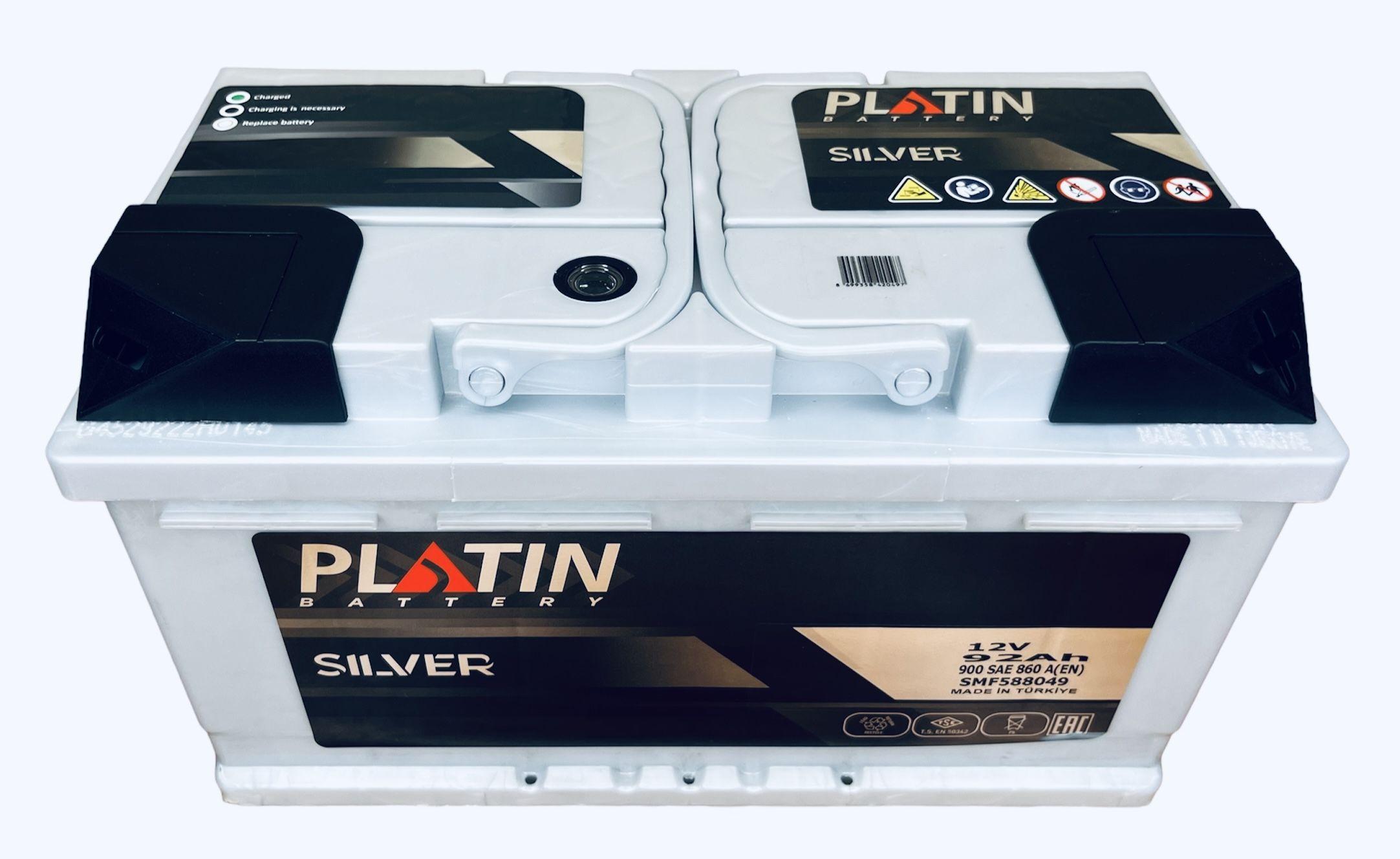 Аккумулятор автомобильный Platin Silver 92 Ач 860 A о.п. низкий SMF L4B 315х175х175