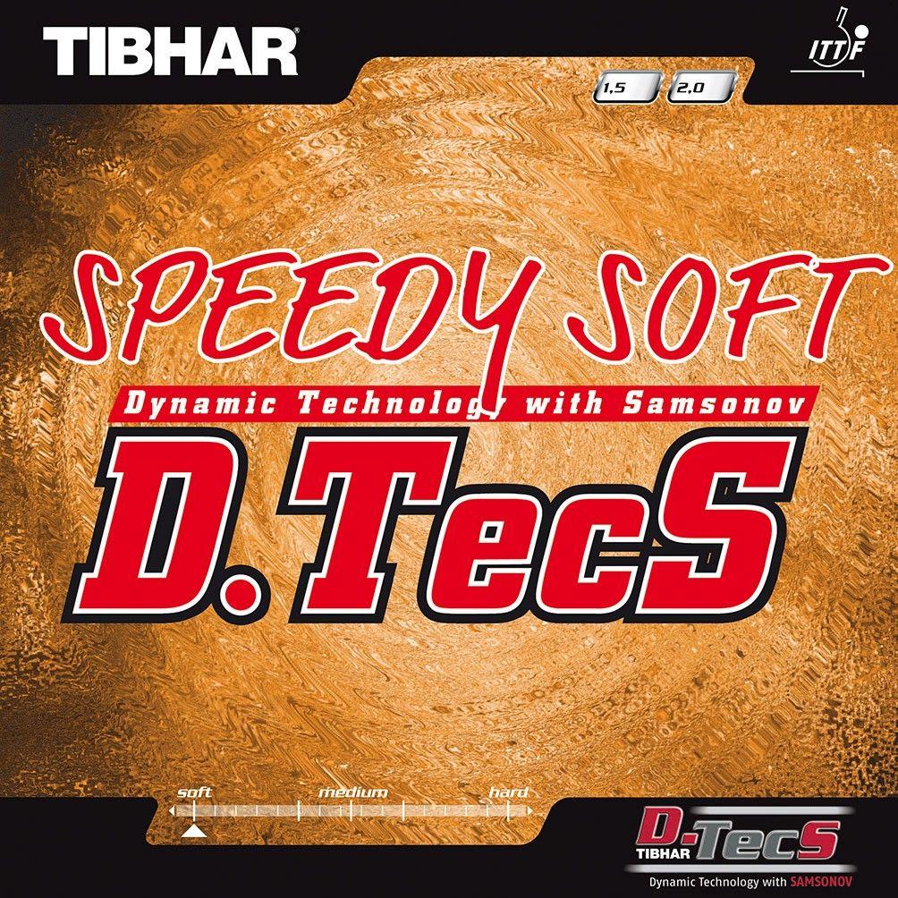 Накладка для ракетки Tibhar Speedy Soft D.Tecs 1.5 red