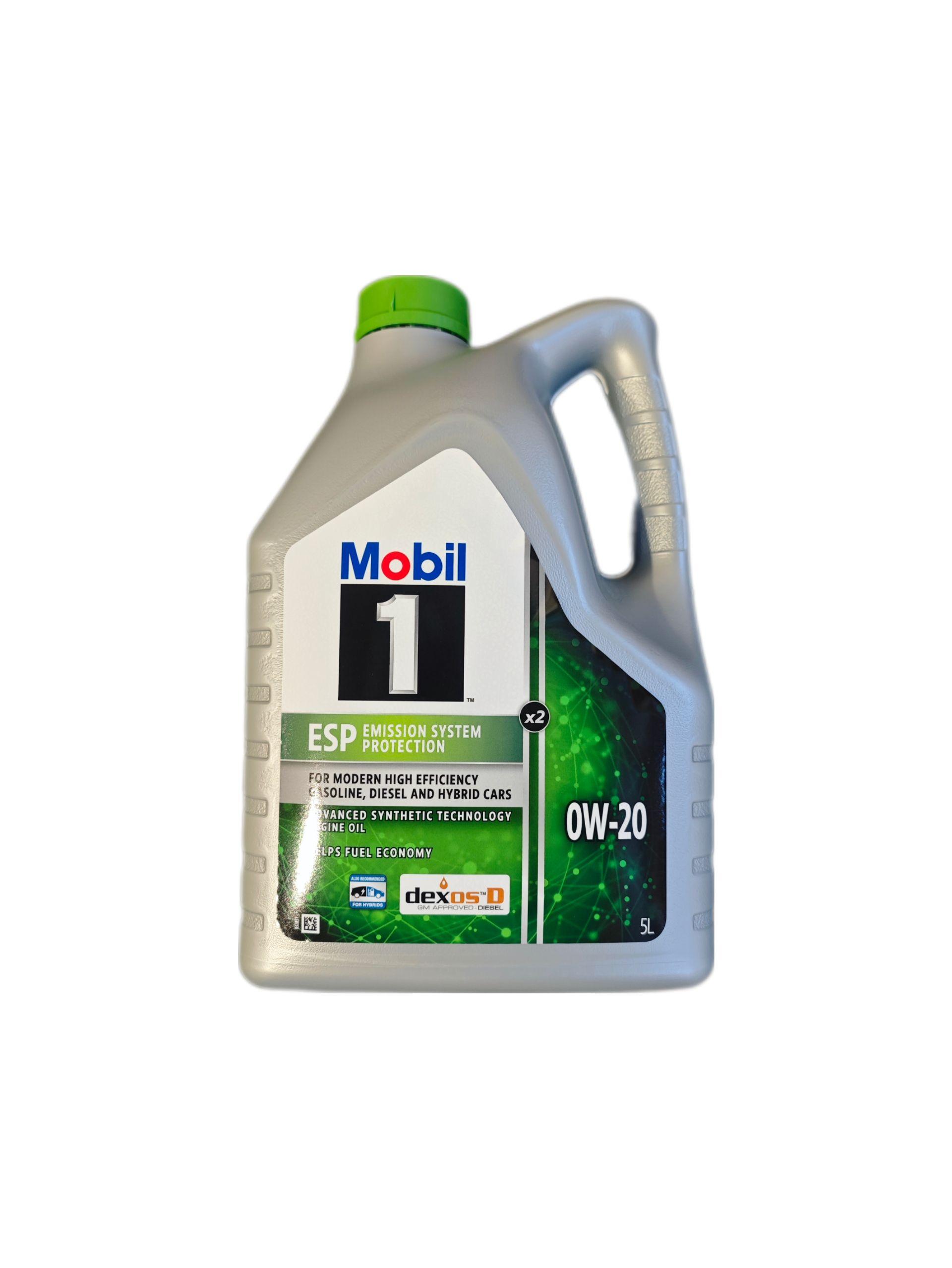 MOBIL 1 ESP X2 0W-20 Масло моторное, Синтетическое, 5 л