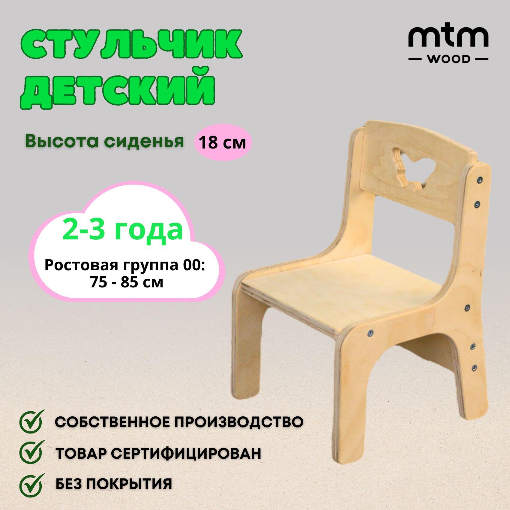 Стульчик детский MTM WOOD, 1 шт