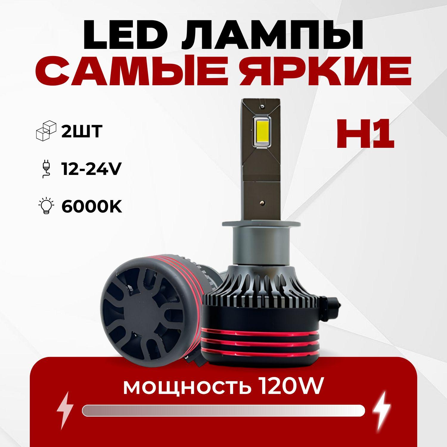 Светодиодные лед лампы H1, супер яркие диодные лампы H1 led