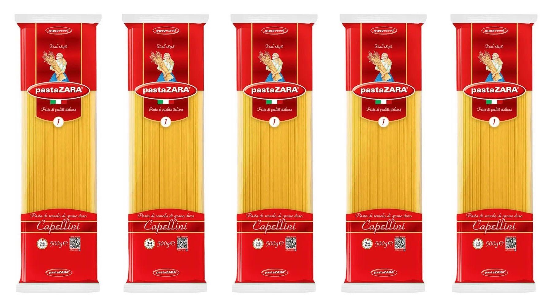 Макароны Pasta Zara Спагетти, 5 уп по 500 г