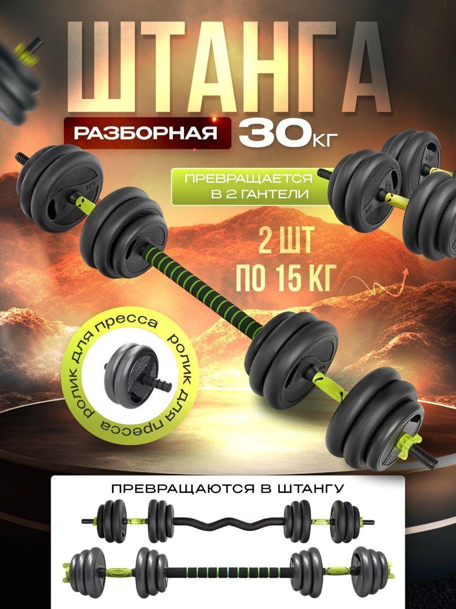 Fitnesslive Штанга спортивная разборная гантели разборные 30 кг