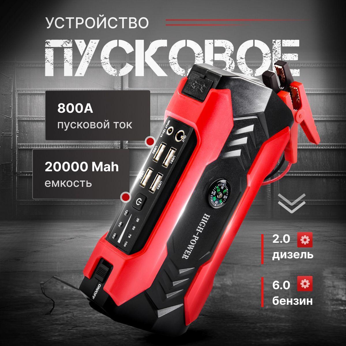 Пусковое устройство для автомобиля 20000 Mah